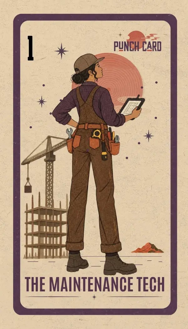 Maintenance technician skilled trade pathway card.